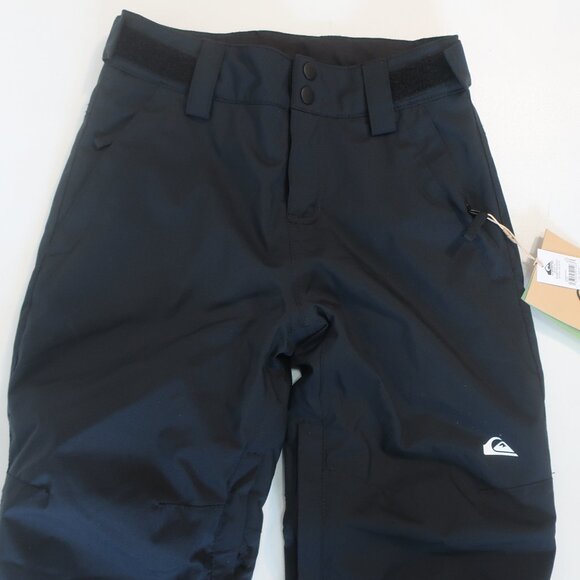 NWT Boys Quiksilver Black Insulated Ski Pants S/10 - Picture 3 of 7